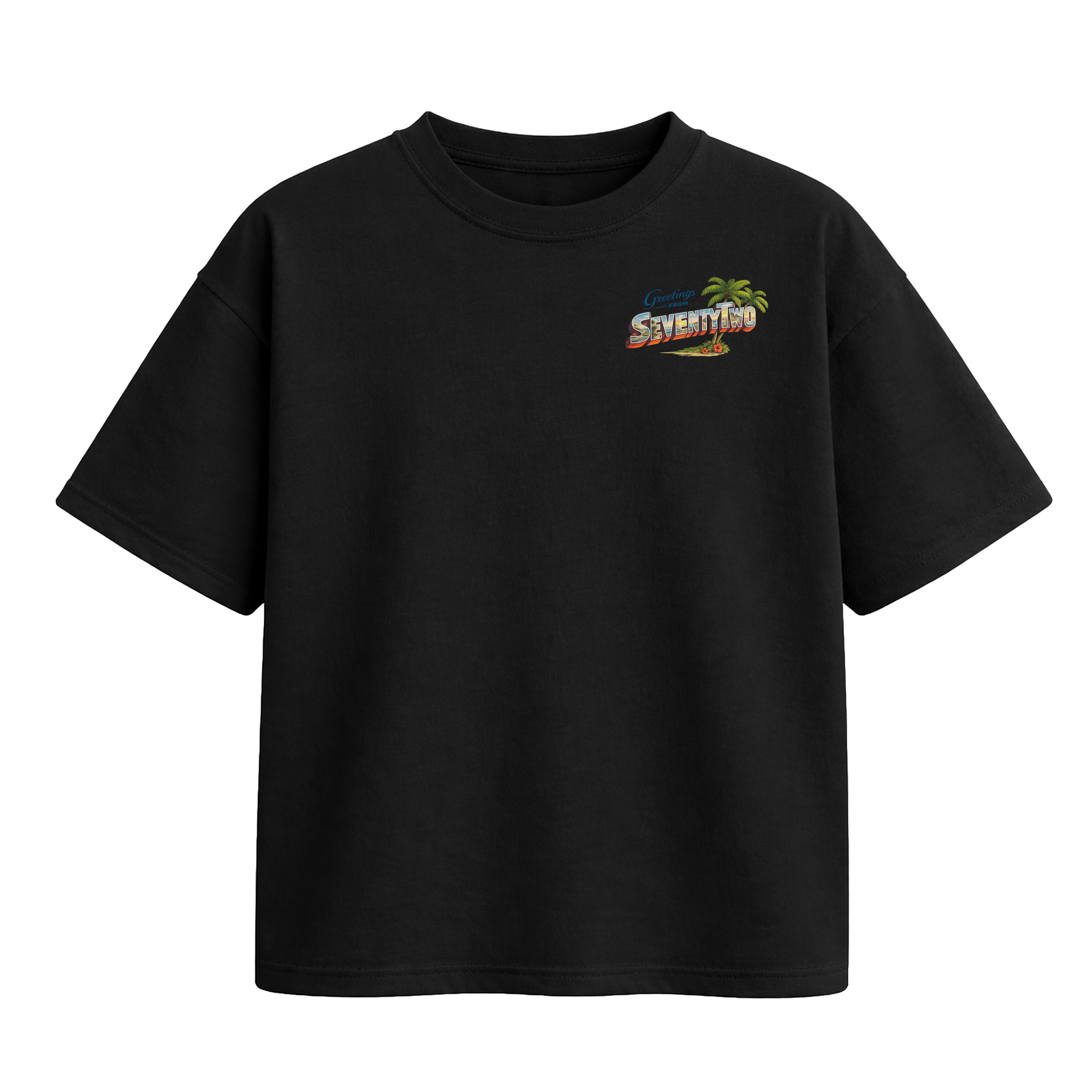 Postcard Tee (BLACK)